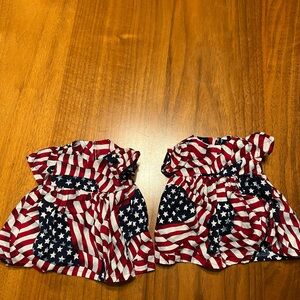 American Girl Bitty Baby flag dresses